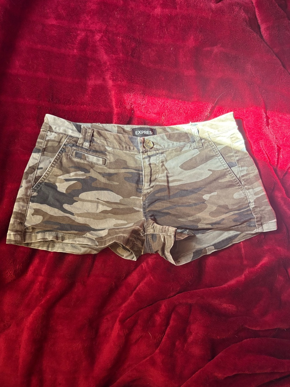 Express camo shorts